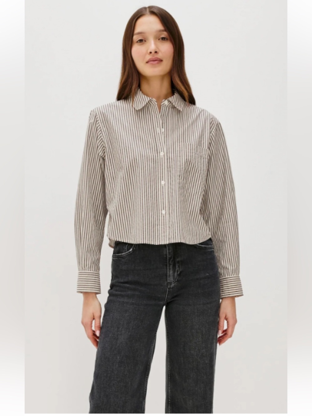 Rails Ramy Shirt Noir Stripe Button Down. Size Large. - Picture 2 of 10